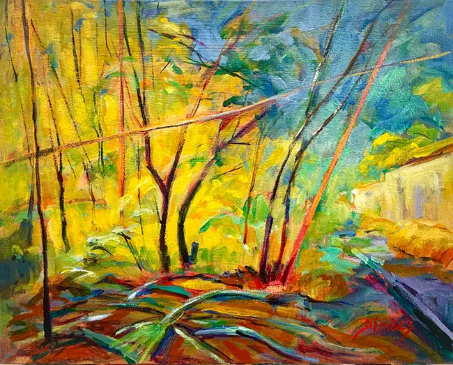 Pintura Horto de Olinda de Alberto Simões